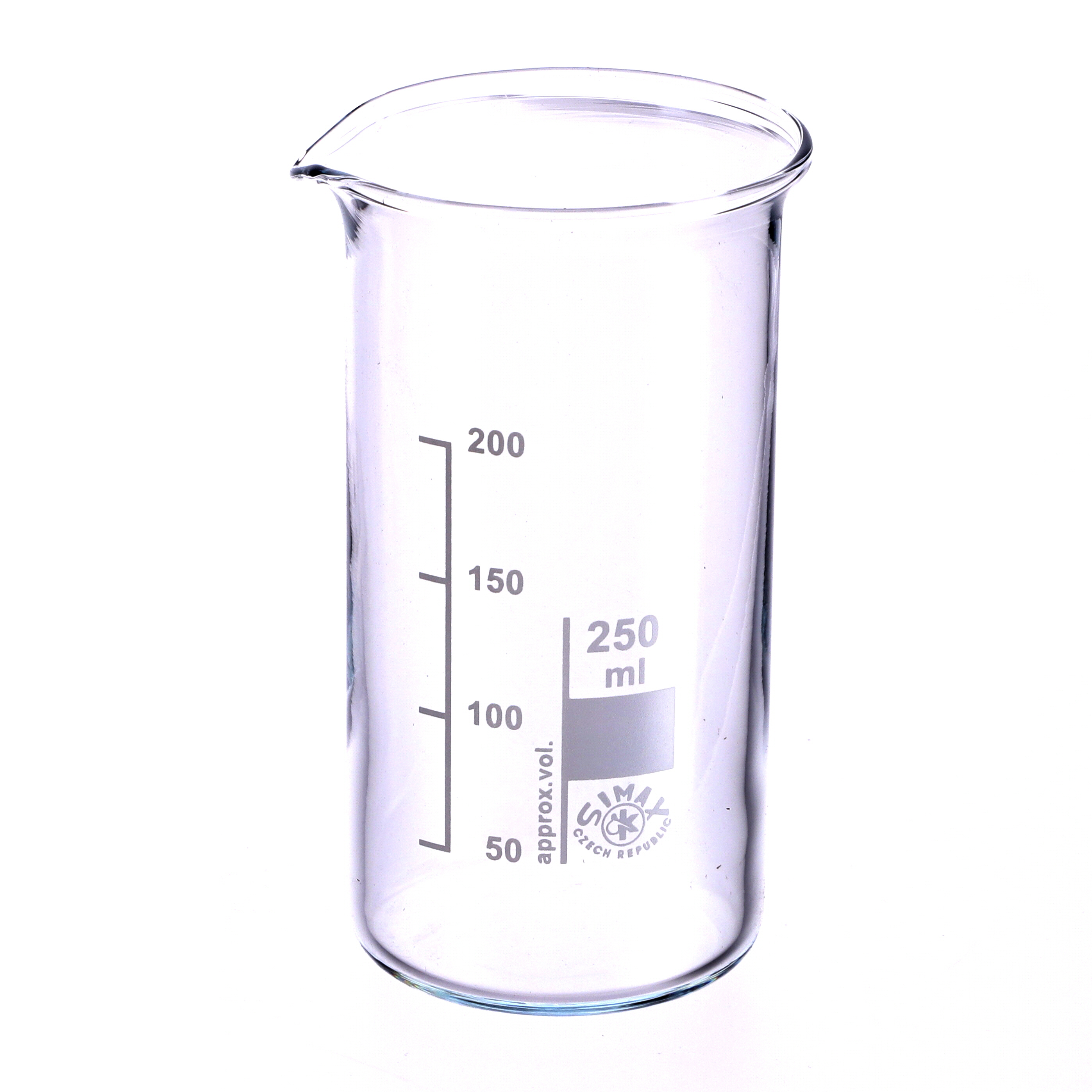 Simax Tall Form Beaker With Spout 250ml